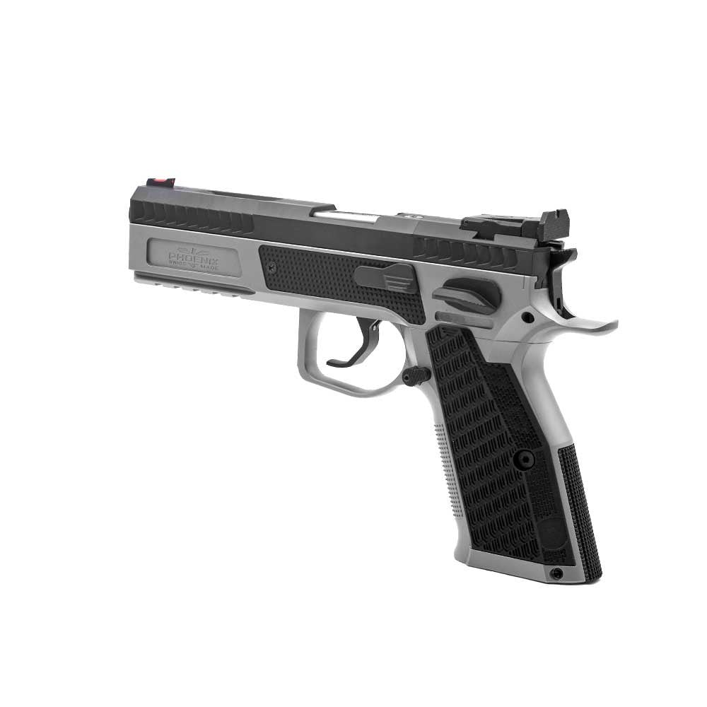 PHOENIX DRAKE PRODUCTION, STEEL / STEEL, DUOTONE, DA/SA, FRONT SIGHT FIBER RED, OR LPA, 9 X 19MM
