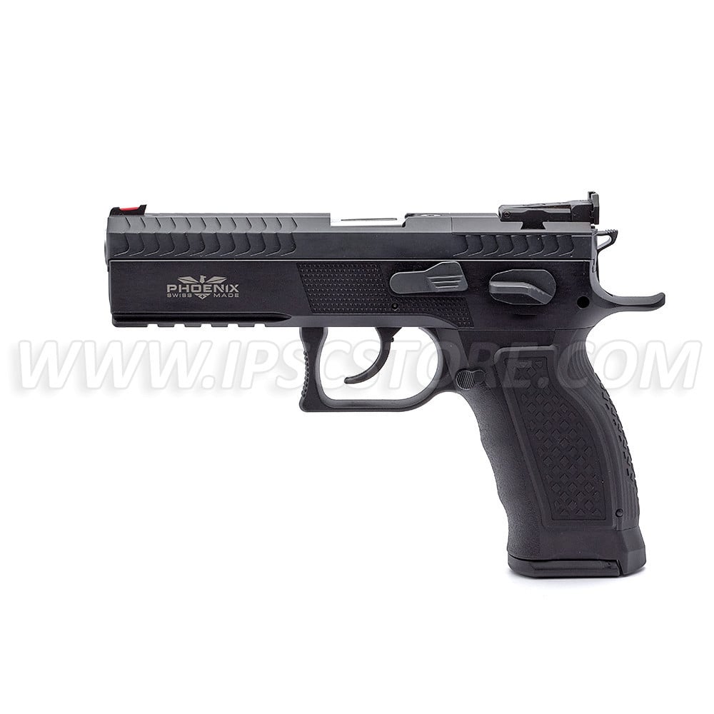 Phoenix Predator, Alu / Polymer, Black, DA/SA, Front Sight Fiber red, OR LPA, 9 x 19mm