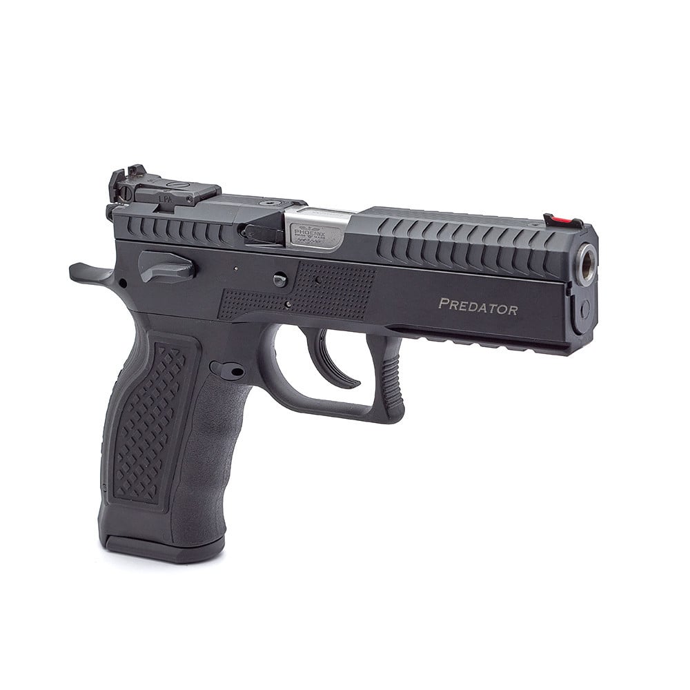 Phoenix Predator, Alu / Polymer, Black, DA/SA, Front Sight Fiber red, OR LPA, 9 x 19mm