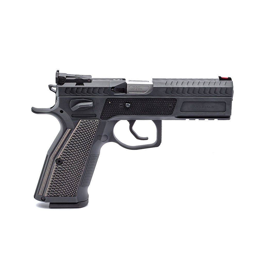 Phoenix Redback Light Gen 2 , Steel / Alu, Black, DA/SA, Front Sight Fiber red, OR LPA, 9 x 19mm