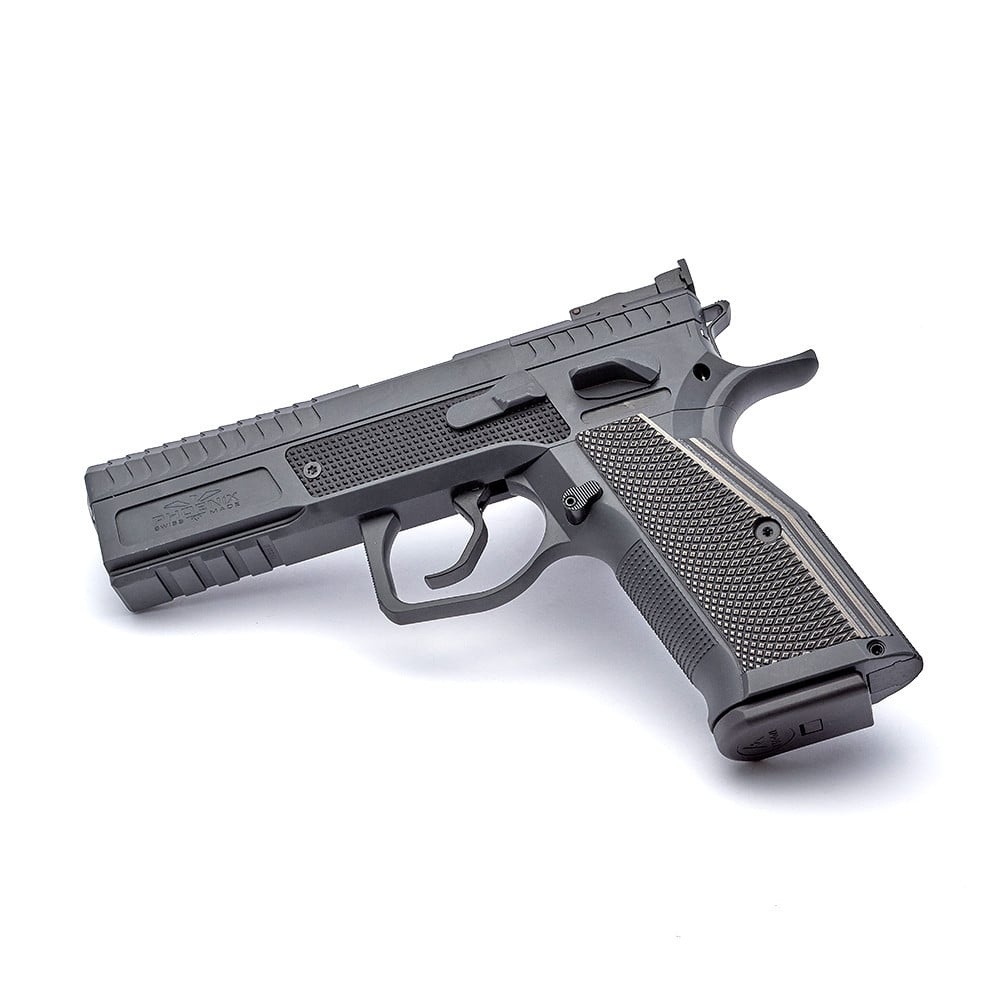 Phoenix Redback Light Gen 2 , Steel / Alu, Black, DA/SA, Front Sight Fiber red, OR LPA, 9 x 19mm