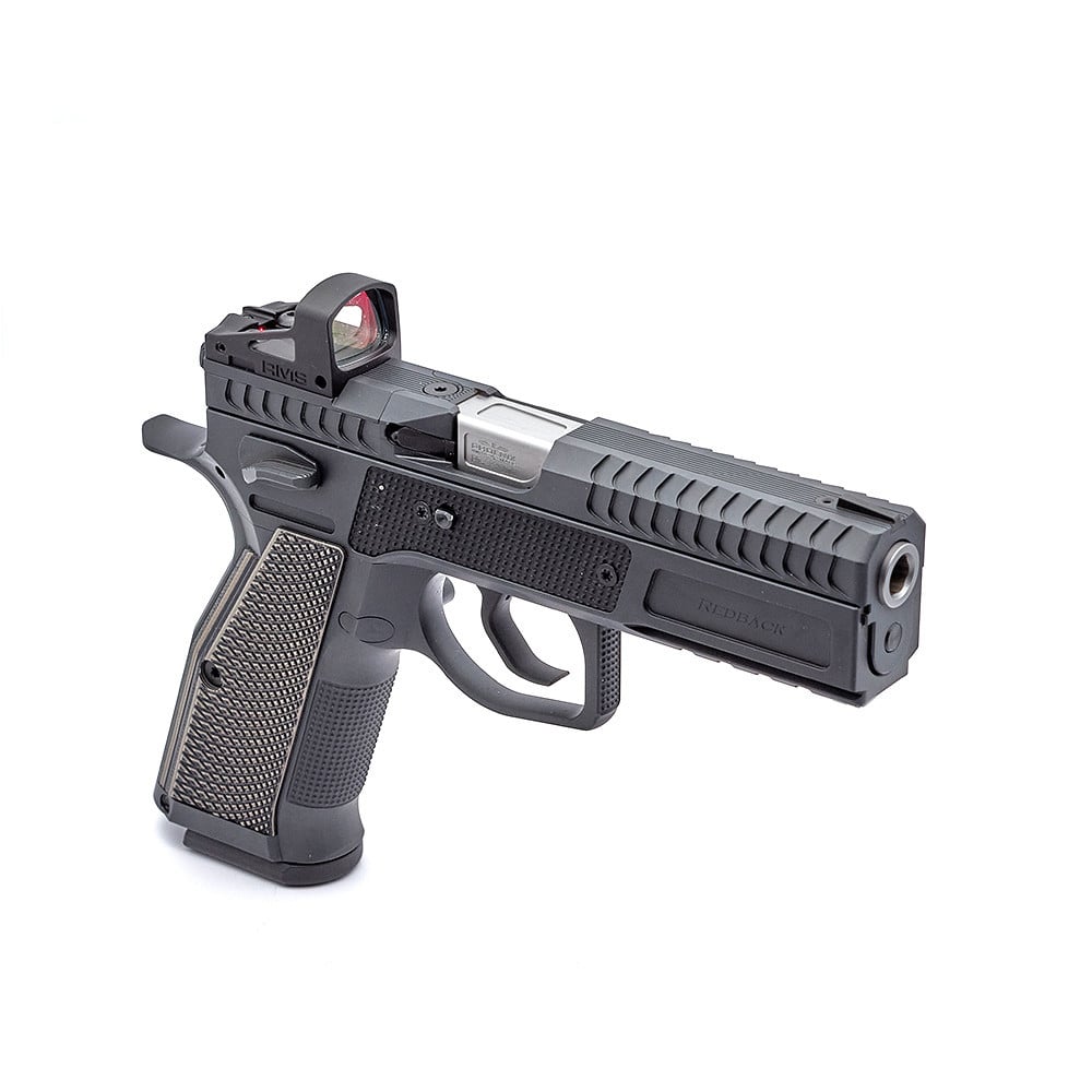 Phoenix Redback Gen 2 Optic, Steel / Steel, Black, DA/SA, Target Front Sight black, Shield RMS, 9 x 19mm