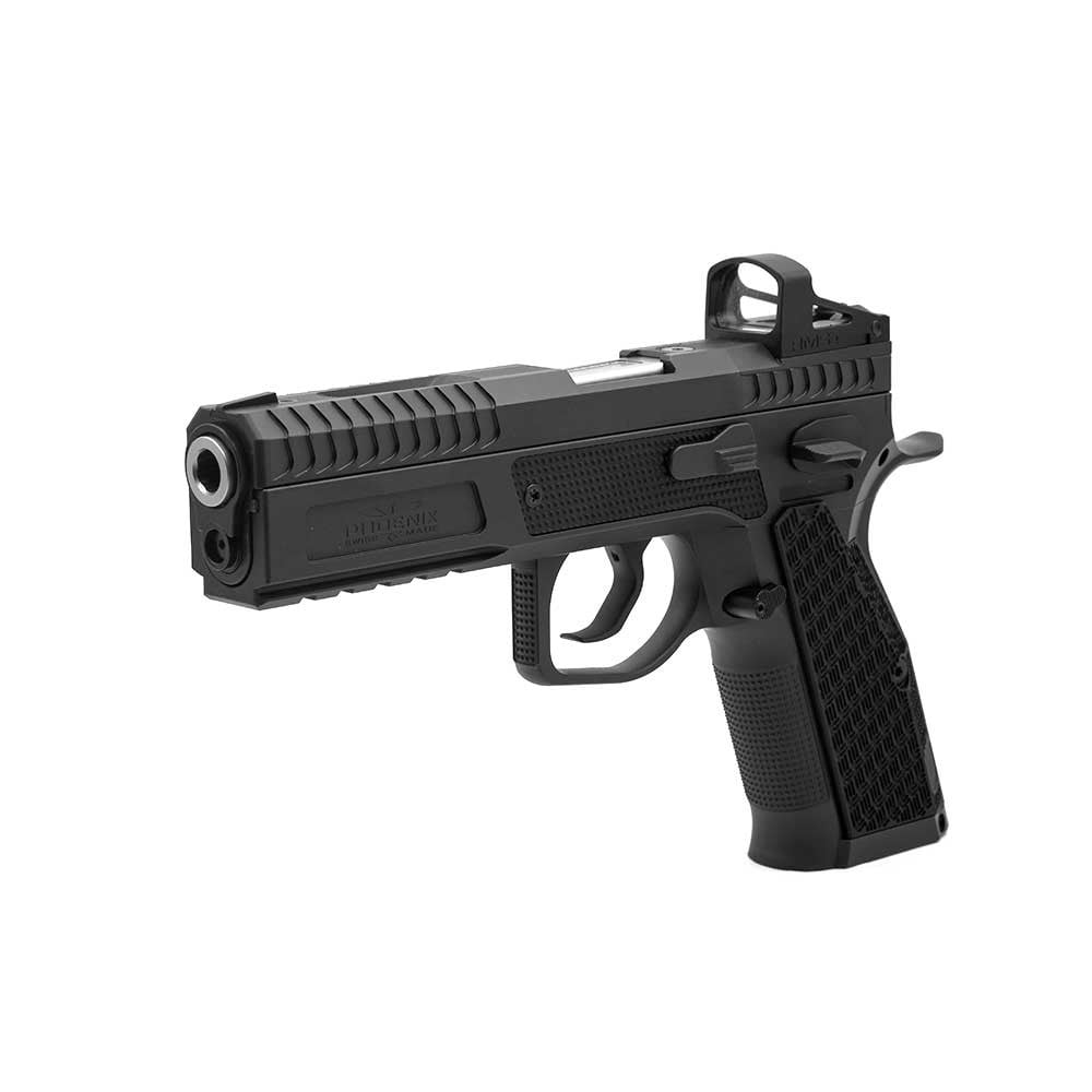 Phoenix Drake Production, Paremakäeline, Must, DA/SA, Must Sihtmärgi Eesmine Sihik, Shield RMS, 9 x 19 mm, ALU Grip DR versioon