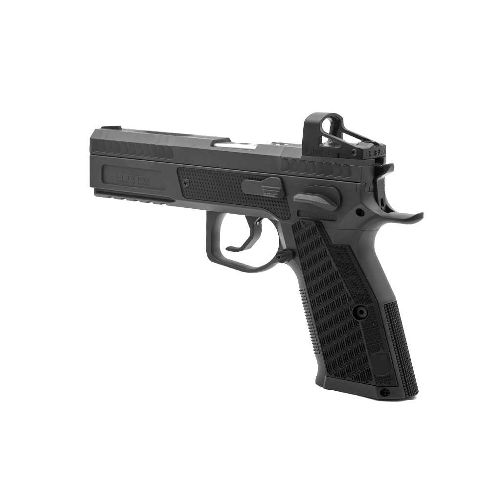 Phoenix Drake Production, Paremakäeline, Must, DA/SA, Must Sihtmärgi Eesmine Sihik, Shield RMS, 9 x 19 mm, ALU Grip DR versioon