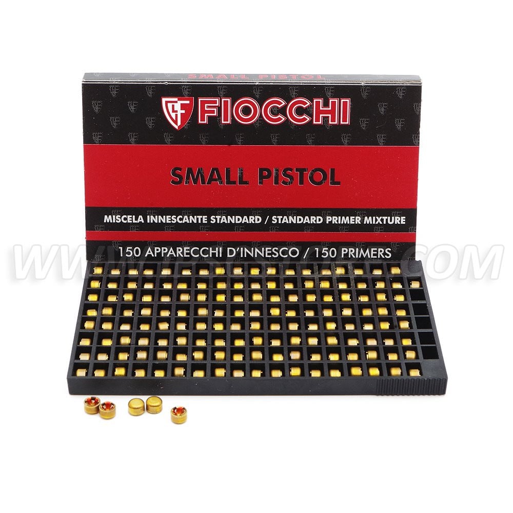 FIOCCHI Small Pistol Primers, 150 pcs. BOX