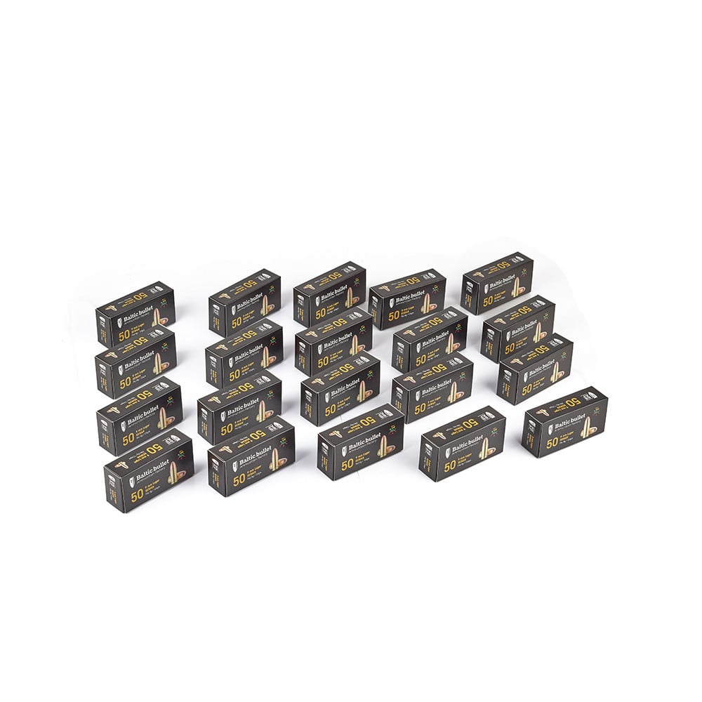 BalticBullet Ammunition 9×19 Minor Luger FMJ 124gr – 1000pcs. per box