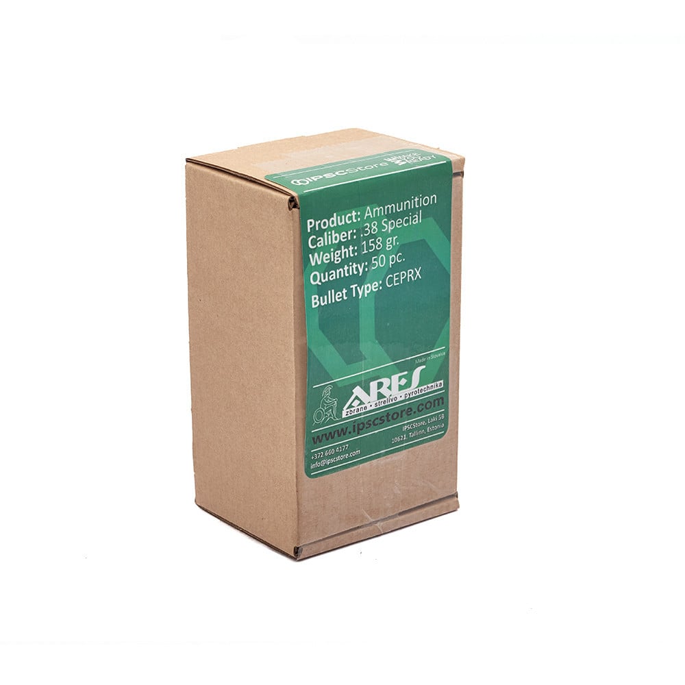 Padrunid ARES .38 Special 158gr – 50tk karbis