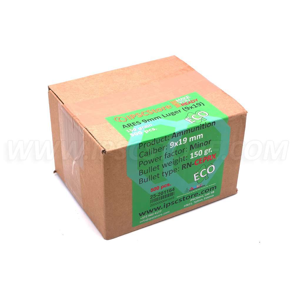 ARES 9X19 ECO Luger 150gr CEPRX – 500pcs. per box