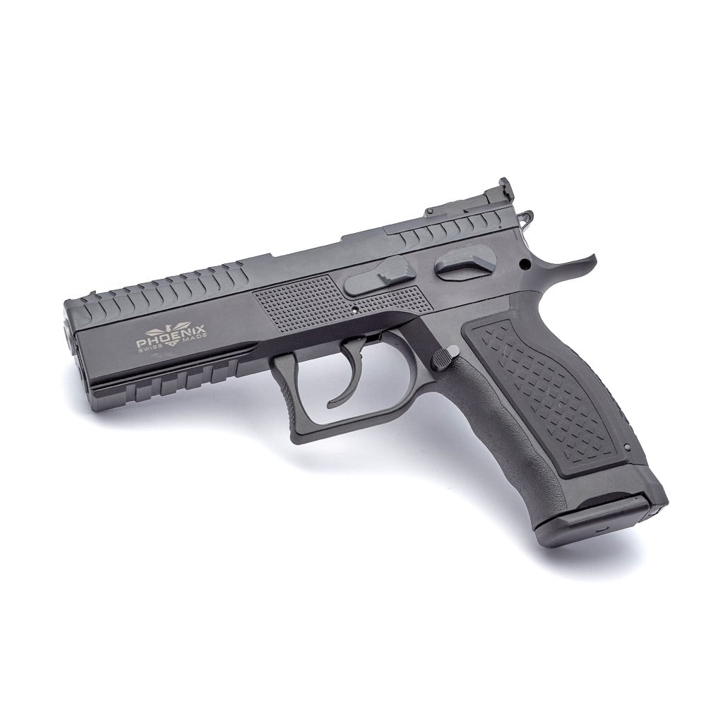 Phoenix Predator, Alu / Polymer, Black, DA/SA, Front Sight Fiber red, OR LPA, 9 x 19mm