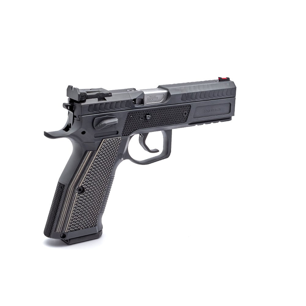 Phoenix Redback Light Gen 2, Steel / Alu, Black, DA/SA, Front Sight Fiber red, OR LPA, 9 x 19mm