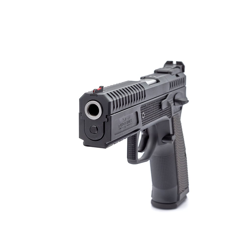 Phoenix Redback Light Gen 2, Steel / Alu, Black, DA/SA, Front Sight Fiber red, OR LPA, 9 x 19mm