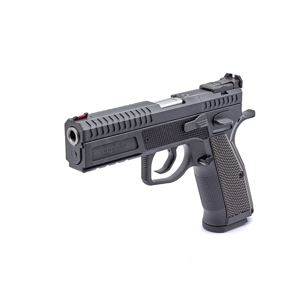 Phoenix Redback Light Gen 2, Steel / Alu, Black, DA/SA, Front Sight Fiber red, OR LPA, 9 x 19mm