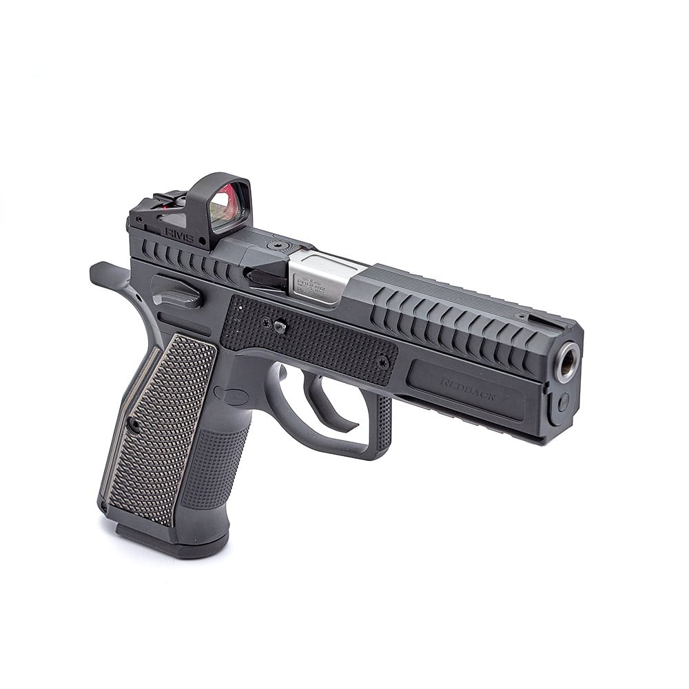 Phoenix Redback Gen 2 Optic, Steel / Steel, Black, DA/SA, Target Front Sight black, Shield RMS, 9 x 19mm