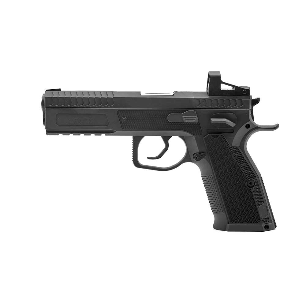 Phoenix Drake Production, Paremakäeline, Must, DA/SA, Must Sihtmärgi Eesmine Sihik, Shield RMS, 9 x 19 mm, ALU Grip DR versioon