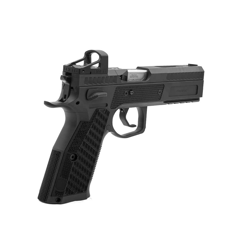 Phoenix Drake Production, Paremakäeline, Must, DA/SA, Must Sihtmärgi Eesmine Sihik, Shield RMS, 9 x 19 mm, ALU Grip DR versioon