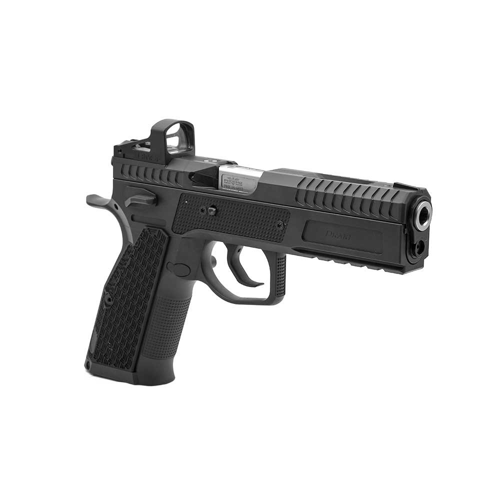 Phoenix Drake Production, Paremakäeline, Must, DA/SA, Must Sihtmärgi Eesmine Sihik, Shield RMS, 9 x 19 mm, ALU Grip DR versioon