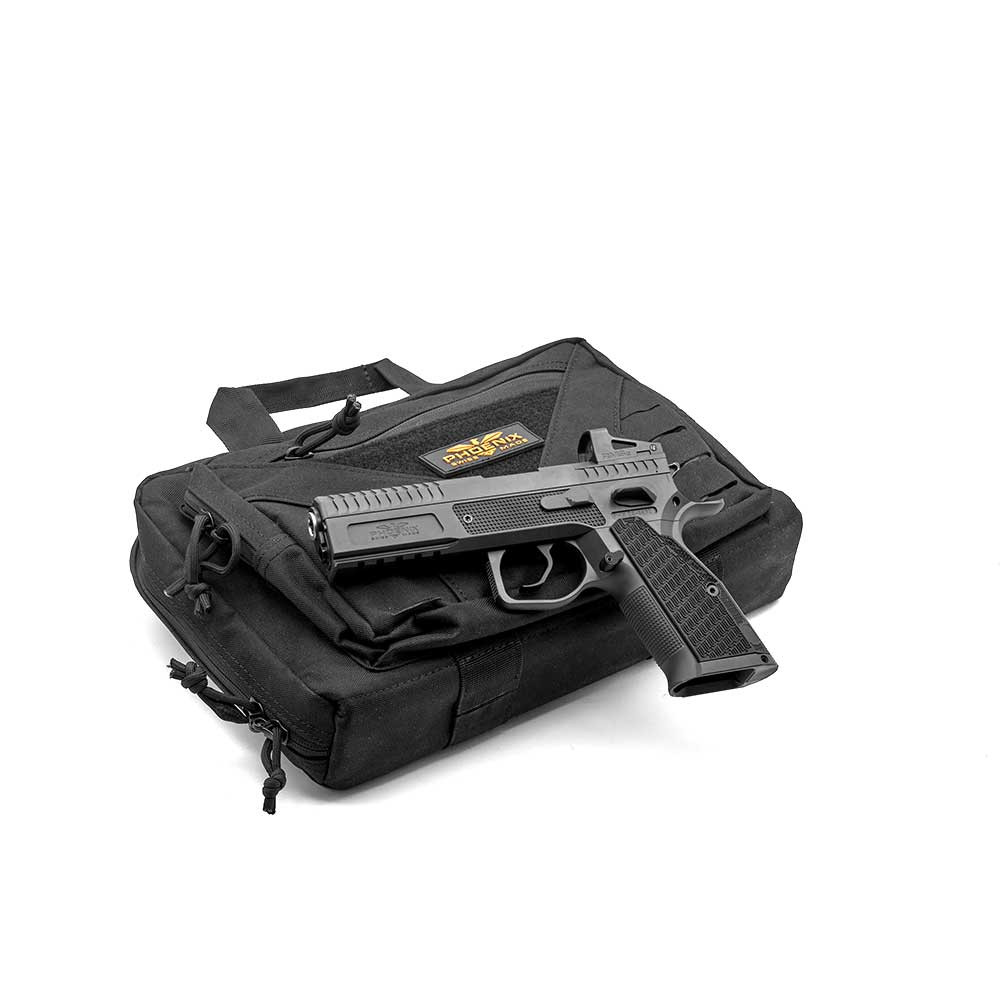Phoenix Drake Production, Paremakäeline, Must, DA/SA, Must Sihtmärgi Eesmine Sihik, Shield RMS, 9 x 19 mm, ALU Grip DR versioon